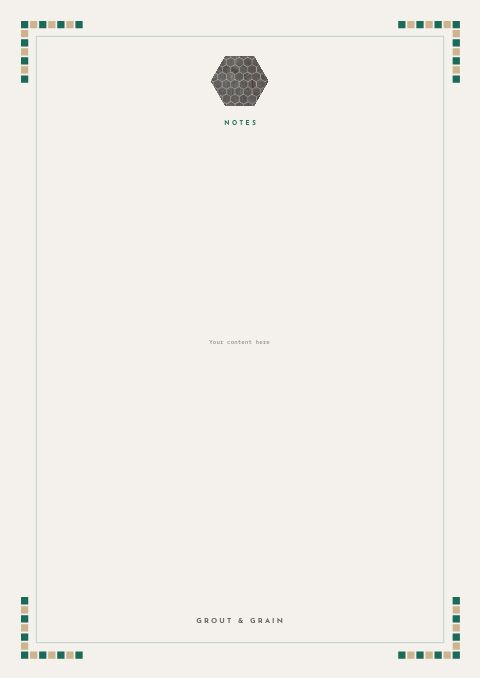 Flooring & Tile Premium — Framed Blank page