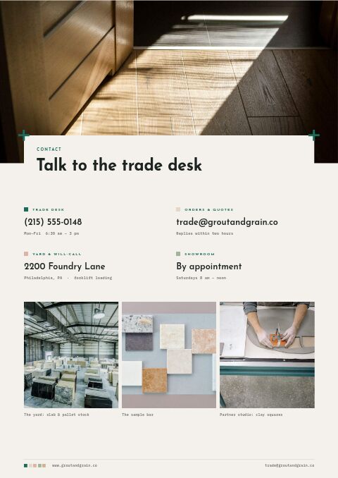 Flooring & Tile Premium — Contact / Info page