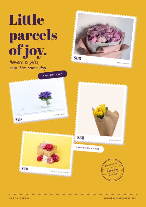 Flowers & Gifts Premium — Cover · sticker page