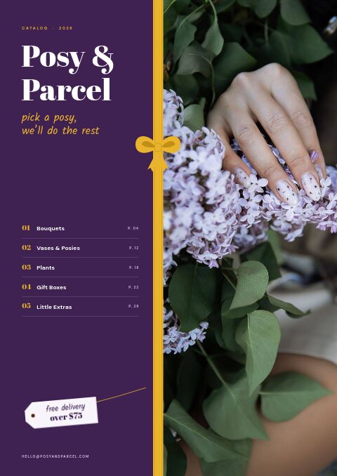 Flowers & Gifts Premium — Cover · split page