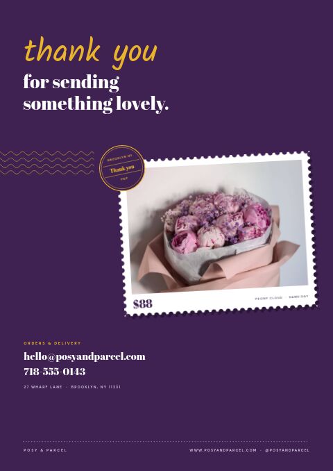 Flowers & Gifts Premium — Back Cover page