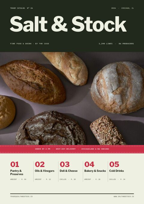 Food & Beverage Premium — Cover · band page