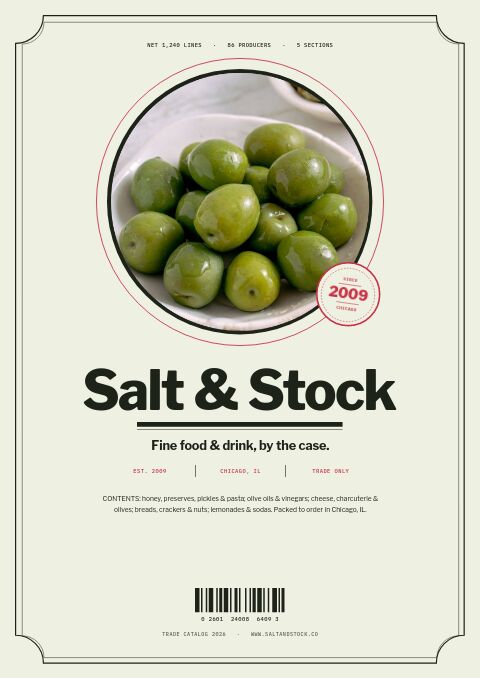 Food & Beverage Premium — Cover · framed page