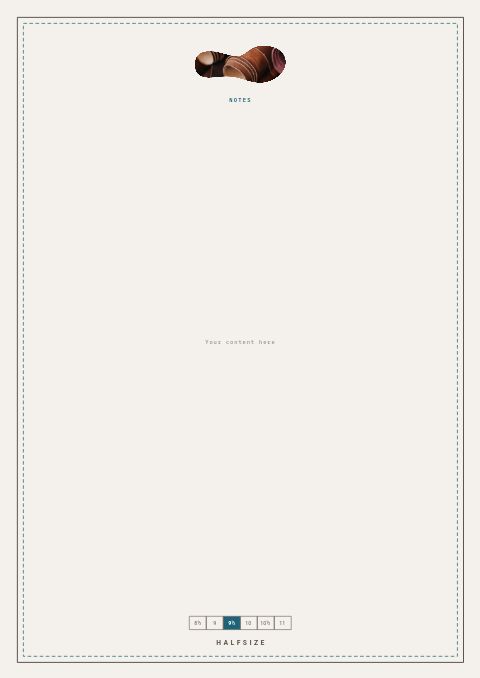 Footwear Premium — Framed Blank page