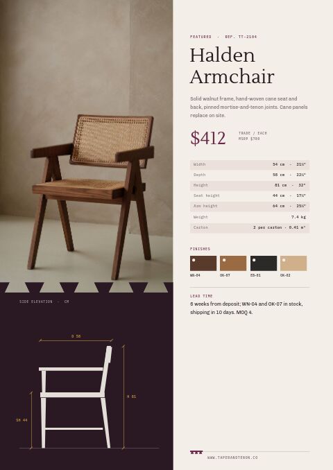 Furniture Premium — Featured Product page