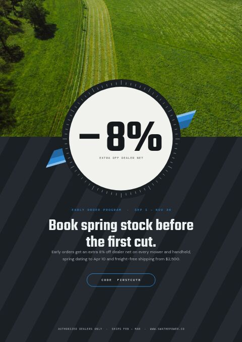 Garden Equipment Premium — Promo / Sale page