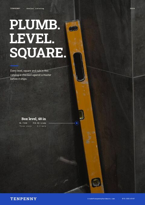 Hardware & Tools Premium — Cover · poster page