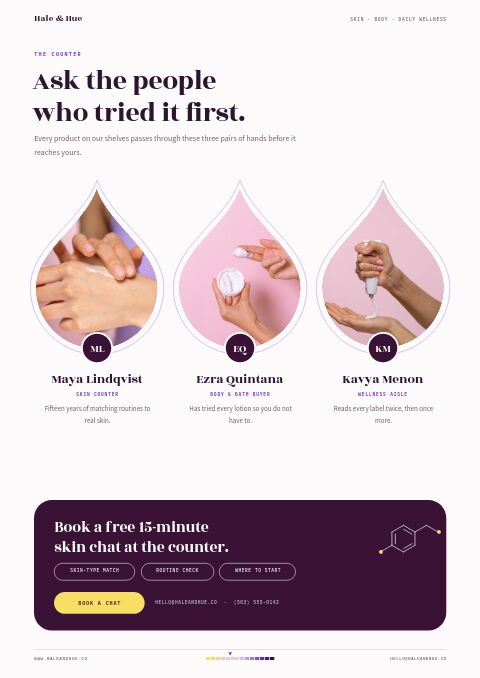 Health & Beauty Premium — Meet the Team page