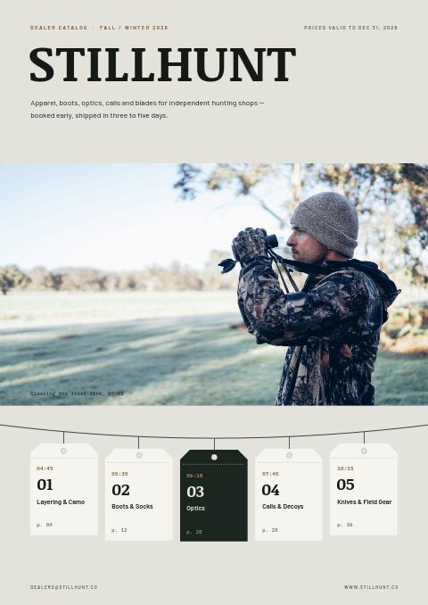 Hunting Premium — Cover · band page
