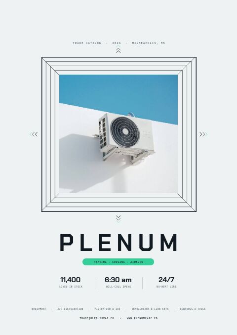 HVAC Supplies Premium — Cover · framed page