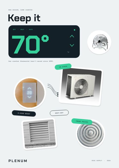 HVAC Supplies Premium — Cover · sticker page