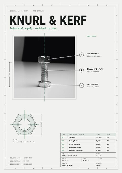 Industrial Supplies Premium — Cover · framed page