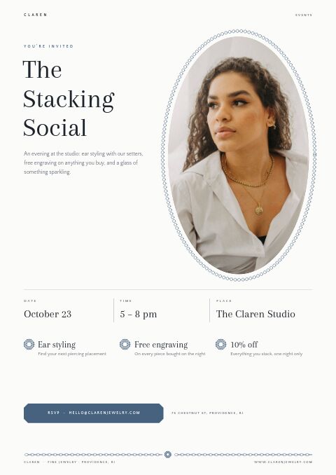 Jewelry Premium — Event / Launch page