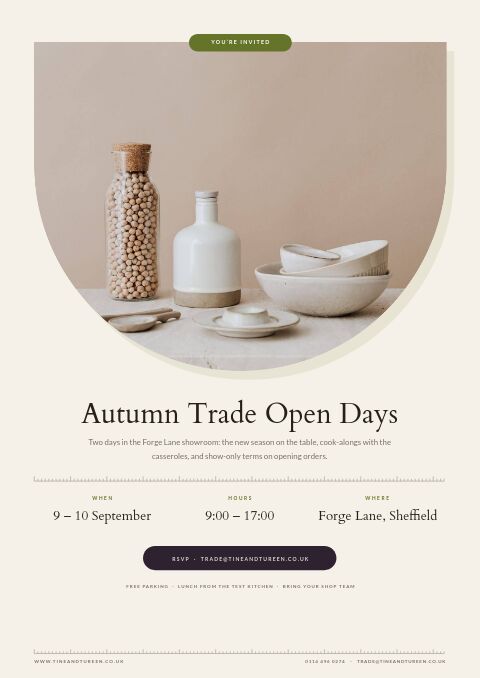Kitchen & Dining Premium — Event / Launch page