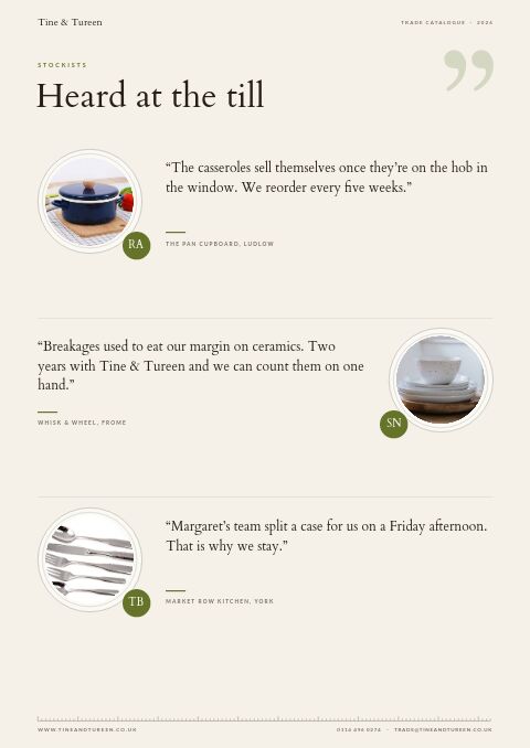 Kitchen & Dining Premium — Testimonials page