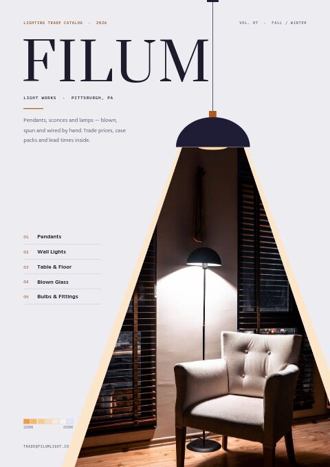 Lighting Premium catalog template cover