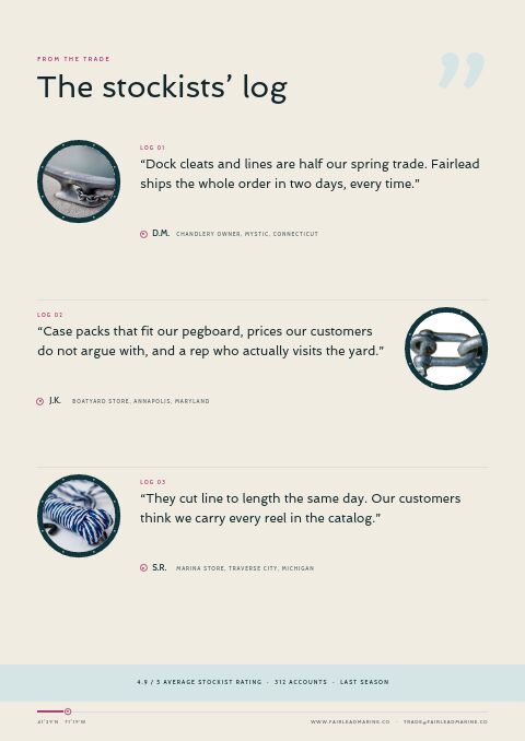 Marine & Boating Premium — Testimonials page