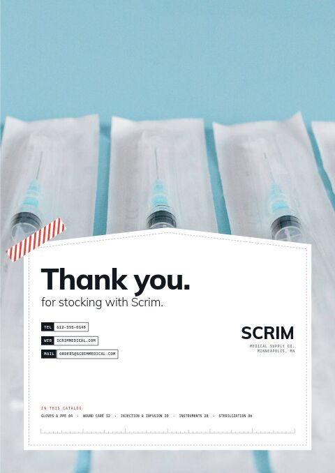 Medical Supplies Premium — Back Cover page