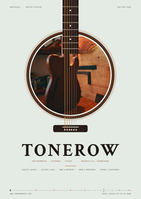 Music & Instruments Premium catalog template cover