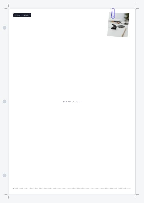 Office Supplies Premium — Framed Blank page