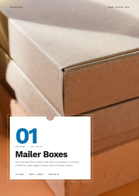 Packaging Premium — Collection Divider page