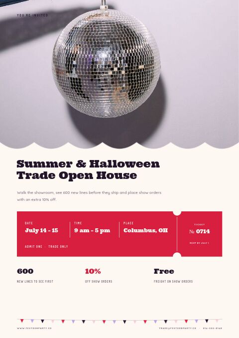 Party Supplies Premium — Event / Launch page