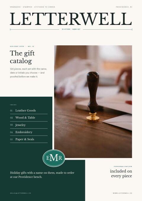 Personalized Products Premium catalog template cover
