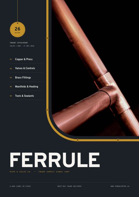 Plumbing Supplies Premium catalog template cover