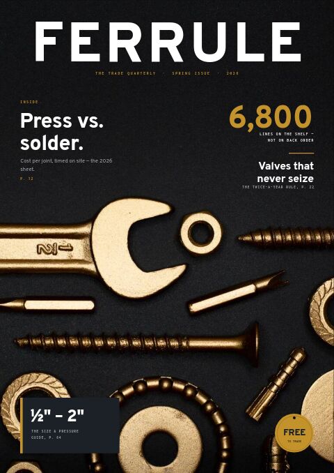 Plumbing Supplies Premium — Cover · magazine page