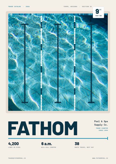 Pool & Spa Premium catalog template cover