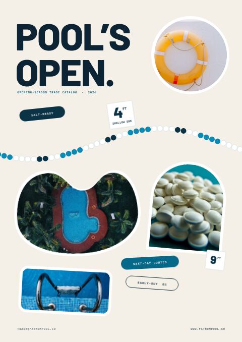 Pool & Spa Premium — Cover · sticker page