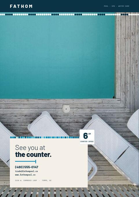 Pool & Spa Premium — Back Cover page