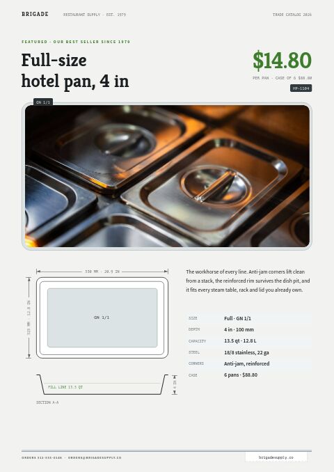 Restaurant Supplies Premium — Featured Product page