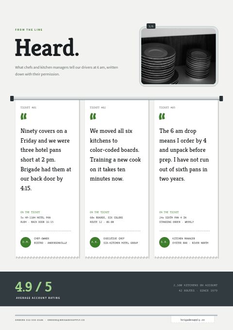 Restaurant Supplies Premium — Testimonials page