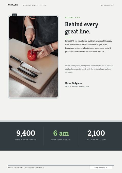 Restaurant Supplies Premium — Welcome / About page