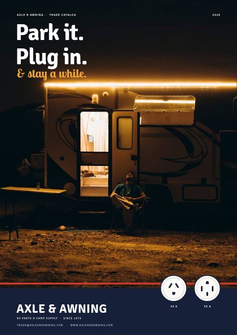 RV & Camping Equipment Premium — Cover · poster page