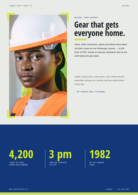 Safety Equipment Premium — Welcome / About page