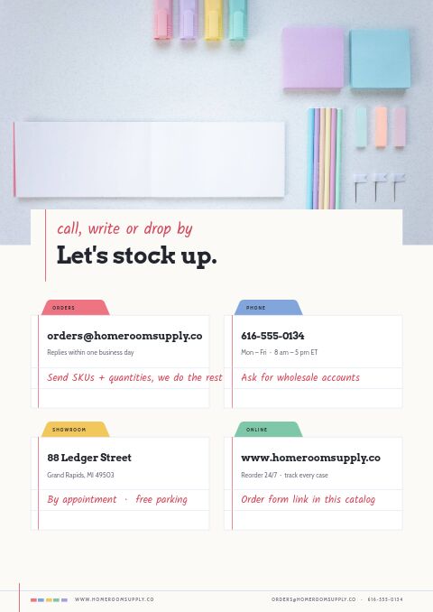 School Supplies Premium — Contact / Info page