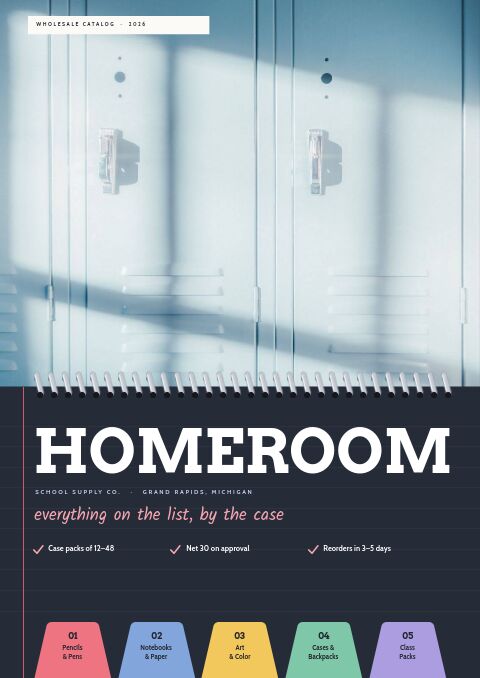 School Supplies Premium — Cover · band page