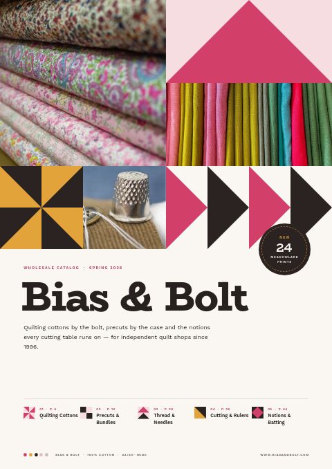 Sewing & Quilting Premium catalog template cover