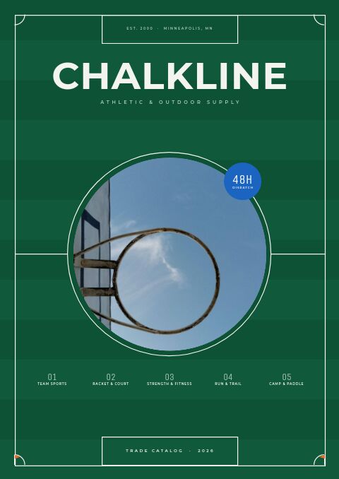 Sports & Outdoors Premium catalog template cover