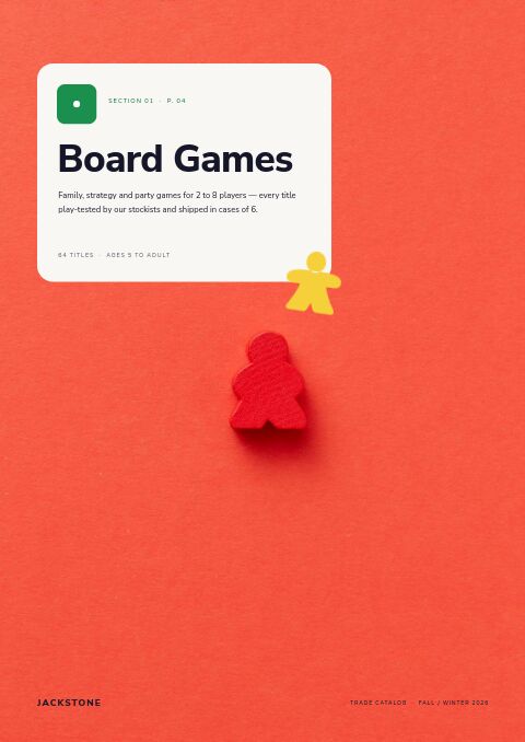 Toys & Games Premium — Collection Divider page