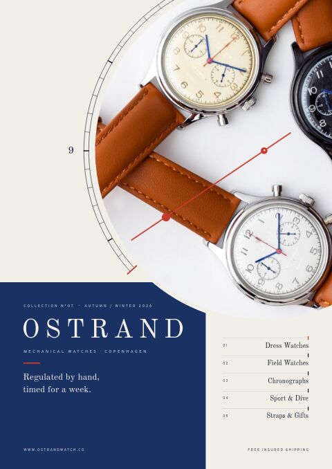 Watches Premium catalog template cover