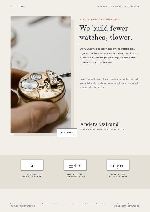 Watches Premium — Welcome / About page