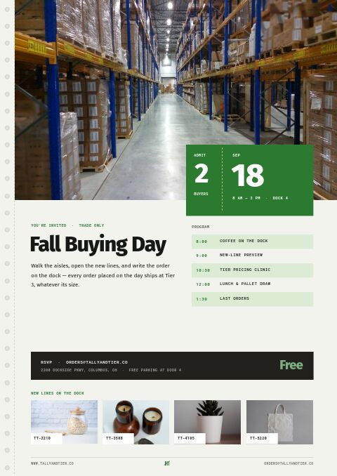 Wholesale & B2B Premium — Event / Launch page