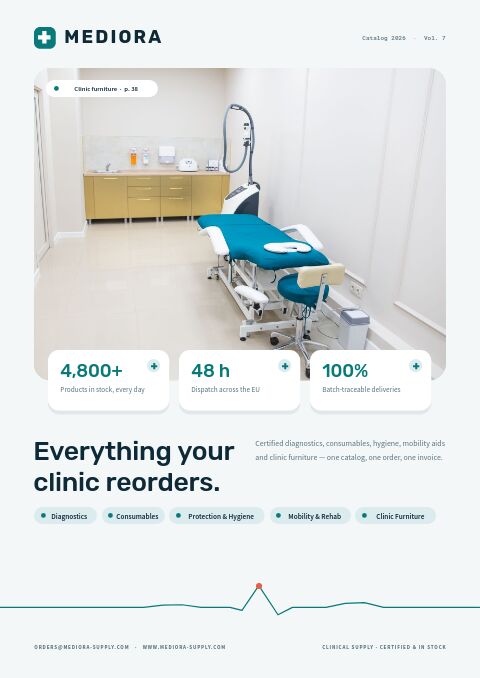 Health & Medical catalog template cover