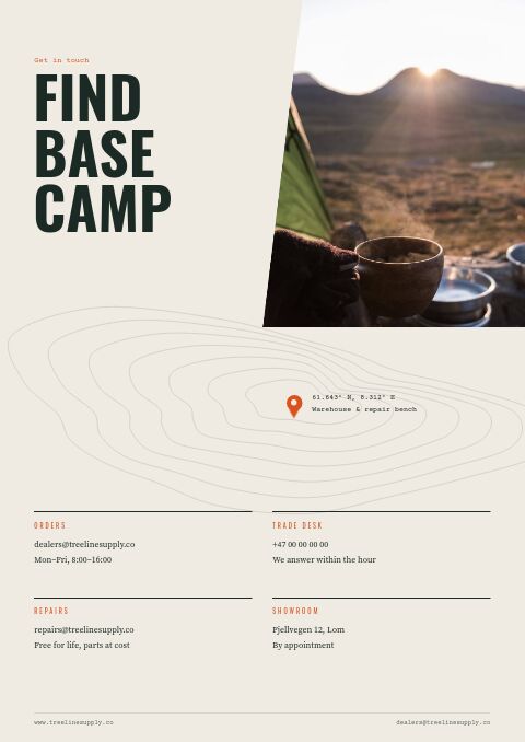Outdoor & Adventure — Contact / Info page