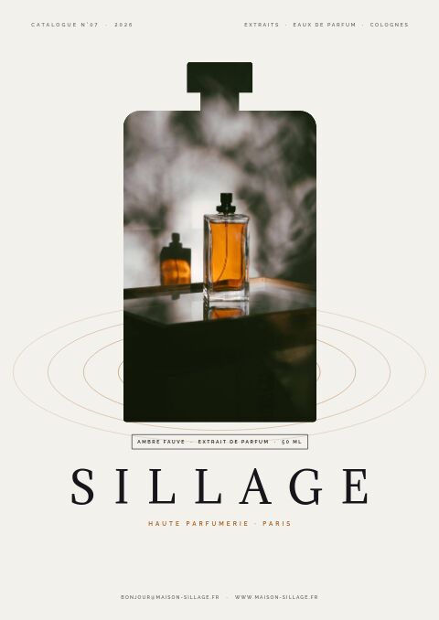 Perfume & Fragrance catalog template cover