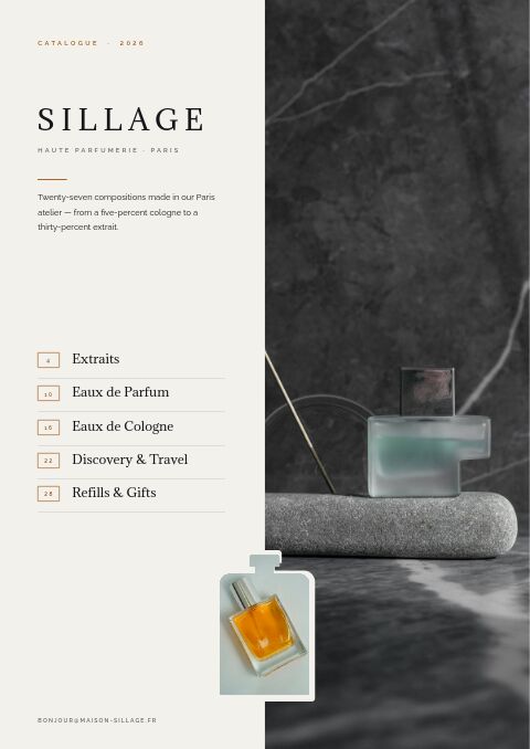 Perfume & Fragrance — Cover · split page