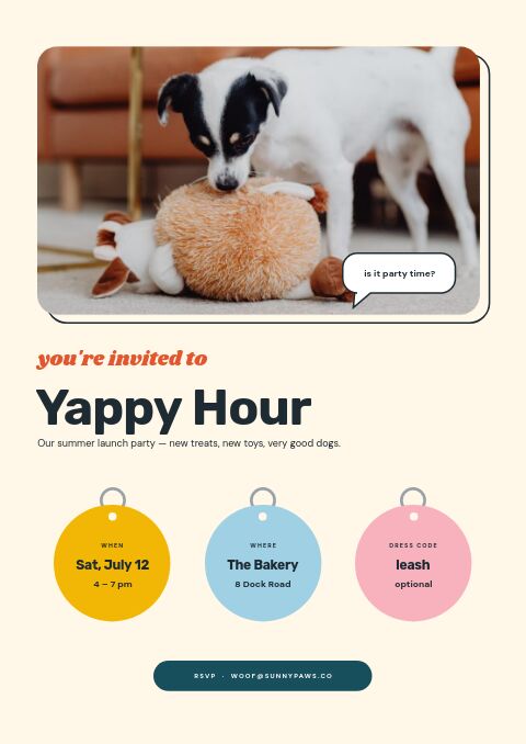 Pet Supplies — Event / Launch page